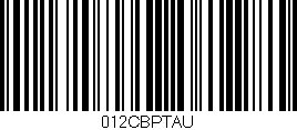 Código de barras (EAN, GTIN, SKU, ISBN): '012CBPTAU'