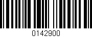 Código de barras (EAN, GTIN, SKU, ISBN): '0142900'