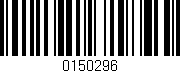Código de barras (EAN, GTIN, SKU, ISBN): '0150296'