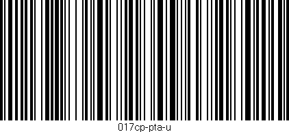 Código de barras (EAN, GTIN, SKU, ISBN): '017cp-pta-u'