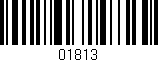 Código de barras (EAN, GTIN, SKU, ISBN): '01813'
