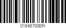 Código de barras (EAN, GTIN, SKU, ISBN): '01846700BR'