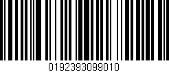 Código de barras (EAN, GTIN, SKU, ISBN): '0192393099010'