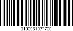 Código de barras (EAN, GTIN, SKU, ISBN): '0193961977730'