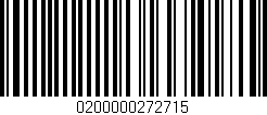 Código de barras (EAN, GTIN, SKU, ISBN): '0200000272715'