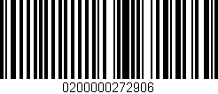 Código de barras (EAN, GTIN, SKU, ISBN): '0200000272906'
