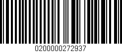 Código de barras (EAN, GTIN, SKU, ISBN): '0200000272937'
