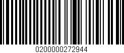 Código de barras (EAN, GTIN, SKU, ISBN): '0200000272944'