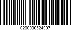 Código de barras (EAN, GTIN, SKU, ISBN): '0200000524937'