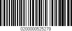Código de barras (EAN, GTIN, SKU, ISBN): '0200000525279'