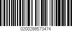 Código de barras (EAN, GTIN, SKU, ISBN): '0200288573474'