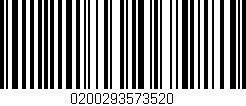 Código de barras (EAN, GTIN, SKU, ISBN): '0200293573520'
