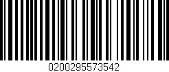 Código de barras (EAN, GTIN, SKU, ISBN): '0200295573542'