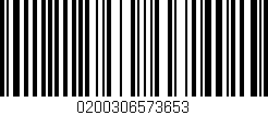 Código de barras (EAN, GTIN, SKU, ISBN): '0200306573653'