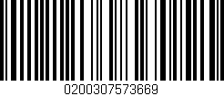 Código de barras (EAN, GTIN, SKU, ISBN): '0200307573669'