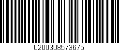 Código de barras (EAN, GTIN, SKU, ISBN): '0200308573675'