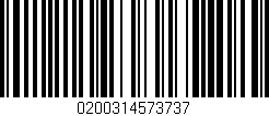 Código de barras (EAN, GTIN, SKU, ISBN): '0200314573737'