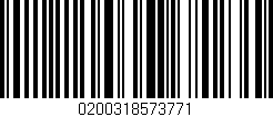 Código de barras (EAN, GTIN, SKU, ISBN): '0200318573771'