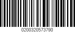 Código de barras (EAN, GTIN, SKU, ISBN): '0200320573790'