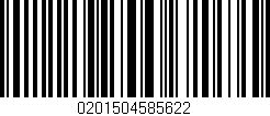 Código de barras (EAN, GTIN, SKU, ISBN): '0201504585622'
