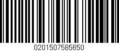 Código de barras (EAN, GTIN, SKU, ISBN): '0201507585650'