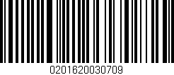 Código de barras (EAN, GTIN, SKU, ISBN): '0201620030709'