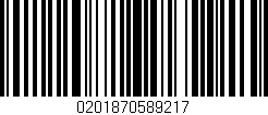 Código de barras (EAN, GTIN, SKU, ISBN): '0201870589217'