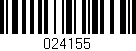 Código de barras (EAN, GTIN, SKU, ISBN): '024155'