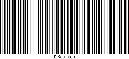 Código de barras (EAN, GTIN, SKU, ISBN): '026cb-pta-u'