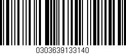 Código de barras (EAN, GTIN, SKU, ISBN): '0303639133140'