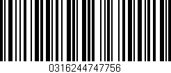 Código de barras (EAN, GTIN, SKU, ISBN): '0316244747756'