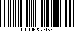Código de barras (EAN, GTIN, SKU, ISBN): '0331862376157'