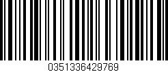 Código de barras (EAN, GTIN, SKU, ISBN): '0351336429769'