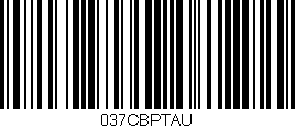 Código de barras (EAN, GTIN, SKU, ISBN): '037CBPTAU'