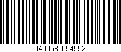 Código de barras (EAN, GTIN, SKU, ISBN): '0409585654552'