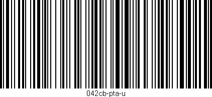Código de barras (EAN, GTIN, SKU, ISBN): '042cb-pta-u'