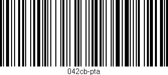 Código de barras (EAN, GTIN, SKU, ISBN): '042cb-pta'