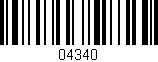 Código de barras (EAN, GTIN, SKU, ISBN): '04340'
