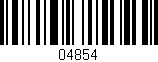 Código de barras (EAN, GTIN, SKU, ISBN): '04854'