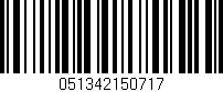 Código de barras (EAN, GTIN, SKU, ISBN): '051342150717'