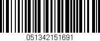 Código de barras (EAN, GTIN, SKU, ISBN): '051342151691'