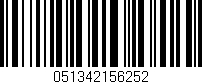 Código de barras (EAN, GTIN, SKU, ISBN): '051342156252'