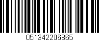 Código de barras (EAN, GTIN, SKU, ISBN): '051342206865'
