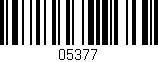 Código de barras (EAN, GTIN, SKU, ISBN): '05377'