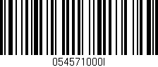 Código de barras (EAN, GTIN, SKU, ISBN): '054571000I'