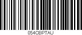 Código de barras (EAN, GTIN, SKU, ISBN): '054CBPTAU'