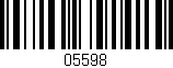 Código de barras (EAN, GTIN, SKU, ISBN): '05598'