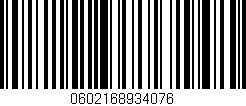 Código de barras (EAN, GTIN, SKU, ISBN): '0602168934076'