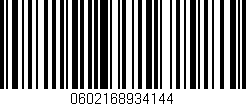 Código de barras (EAN, GTIN, SKU, ISBN): '0602168934144'