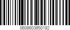 Código de barras (EAN, GTIN, SKU, ISBN): '0608603850192'